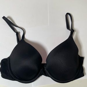 VS Pink Victoria’s Secret Wear Everywhere Black Bra Push-Up 34 B